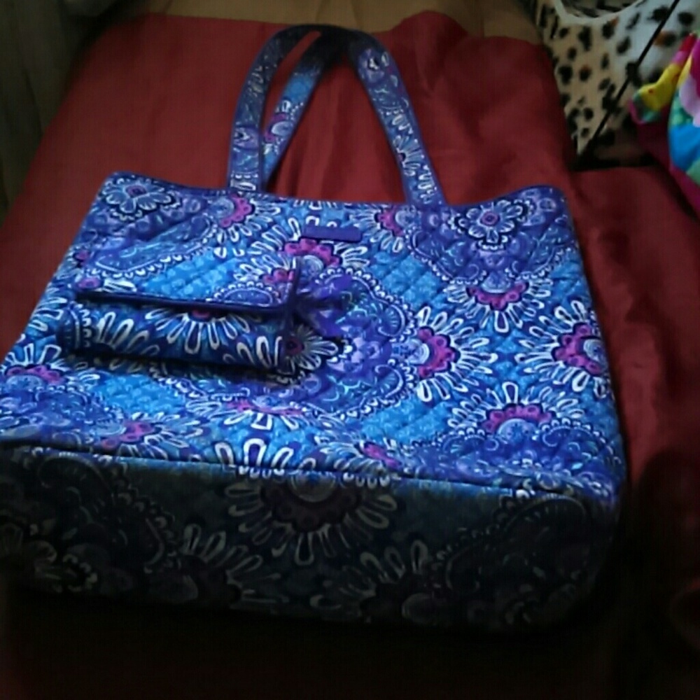 Vera bradley bag and wallet set